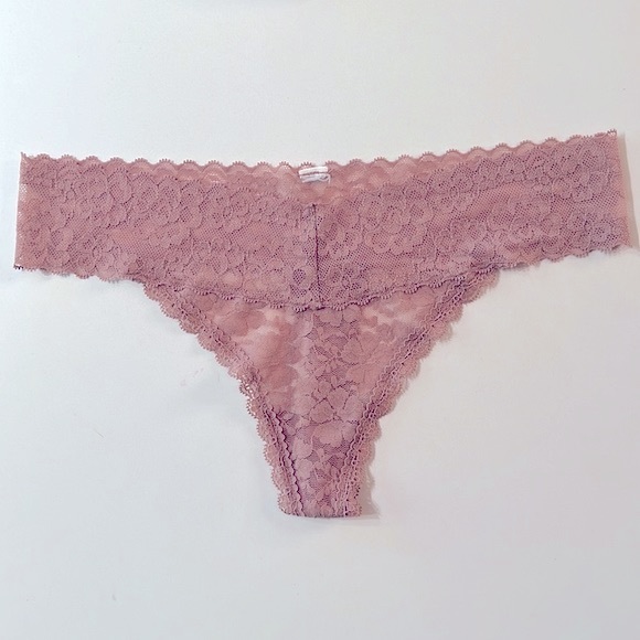 Exhilaration Maroon and Nude Thong. XS - Picture 3 of 4